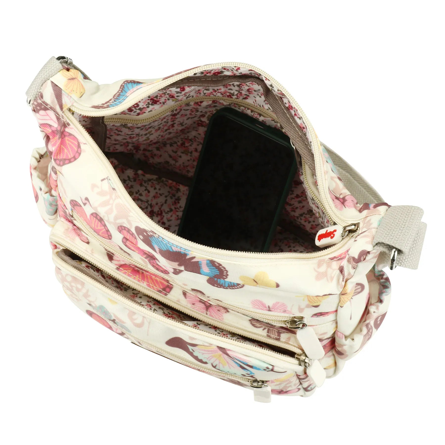Fashion Multi-Pocket Crossbody Handbags Floral Pattern Female Shoulder Bag for Shopping Messenger Bags Waterproof Crossbody Bag