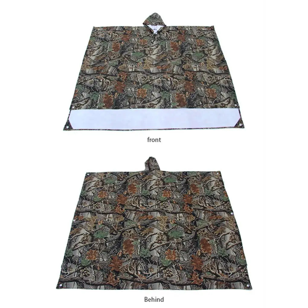 Rain Coats Backpack Raindrops Cover Climbing Hiking Camping Raincoat Poncho Jacket Waterproof Picnic Mat  Camouflage