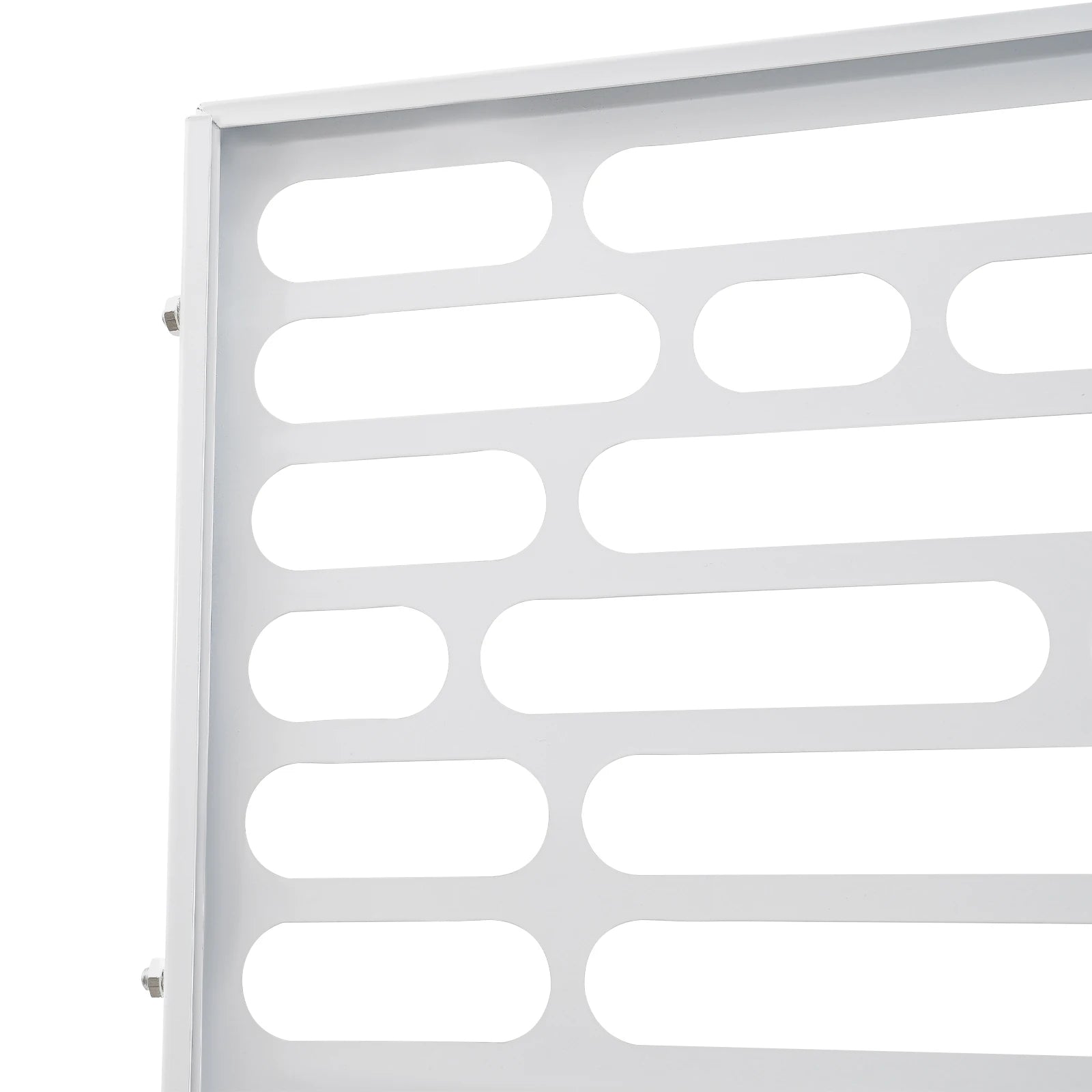 90*40*190cm Outdoor Privacy Fence Screen, White Outdoor Decorative Panels, Freestanding Privacy Screen Fence Panels