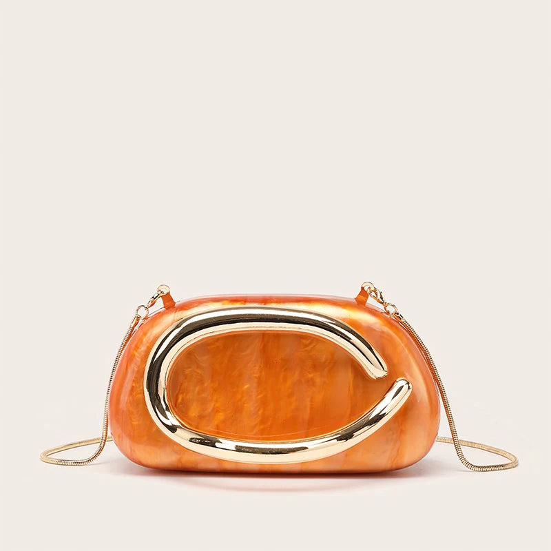 Acrylic Clutch Purse For Women Evening Handbags Luxury Brand Design Lady Shell Box Purses For Wedding Prom Cocktail Party