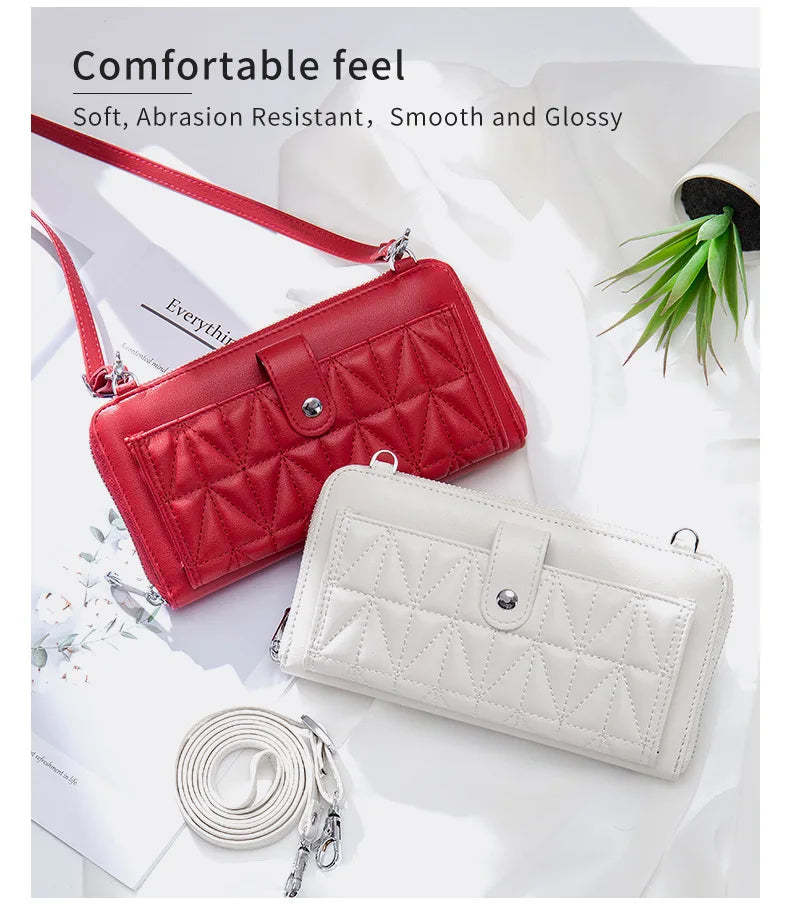 New Fashion Women's Bag with Touchscreen Phone Bag Multi functional Crossbody Bag Shoulder Strap Bag, Handbag, Coin Wallet