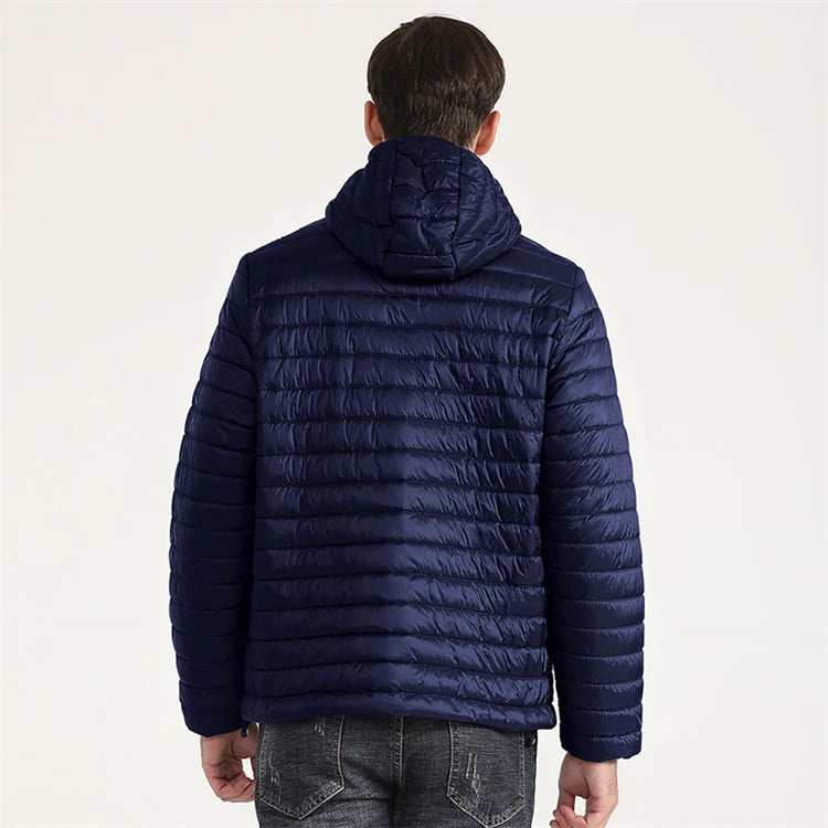COUTUDI Lightweight Puffer Down Jackets for Men, Warm Parka, Windproof Coat, Casual Outerwear, Autumn and Winter Fashion Jacket
