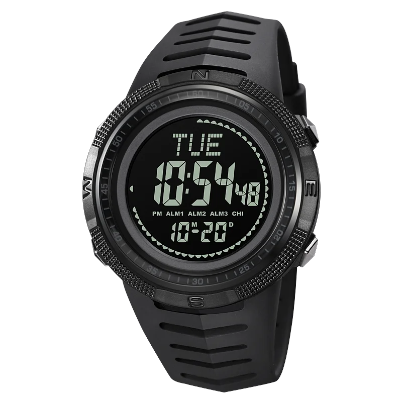 SKMEI Men's Sport Military Digital Men Watch For Men Waterproof Electronic Countdown Mens Wristwatches Outdoors Clock + Compass