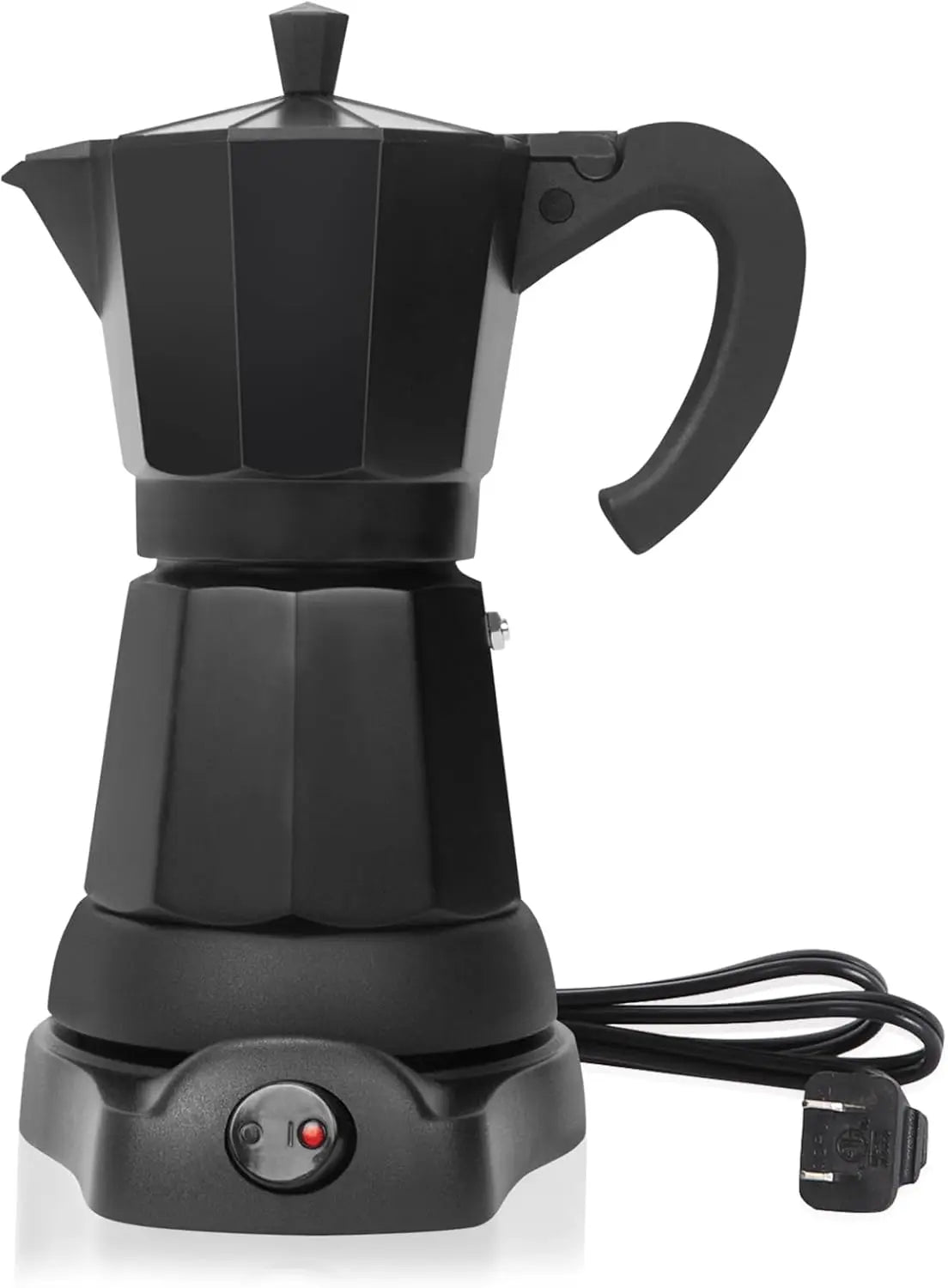 Cafeteras Electricas Modernas Moka Pot, Italian Coffee Espresso Machine, 6 Cup Cuban Coffee Maker with Detachable Base & Overhea