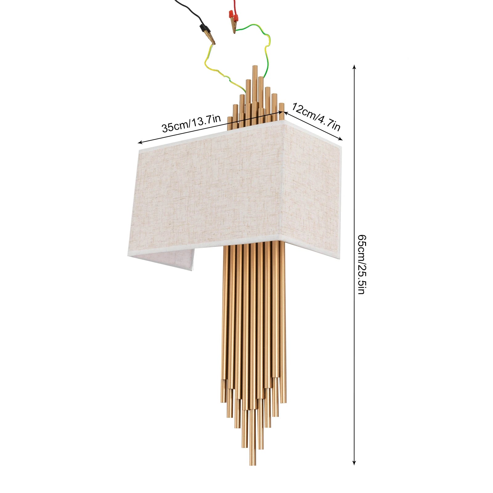 Modern Luxury Industrial Wall Sconce | Indoor Bedroom Lamp with Decorative Lampshade