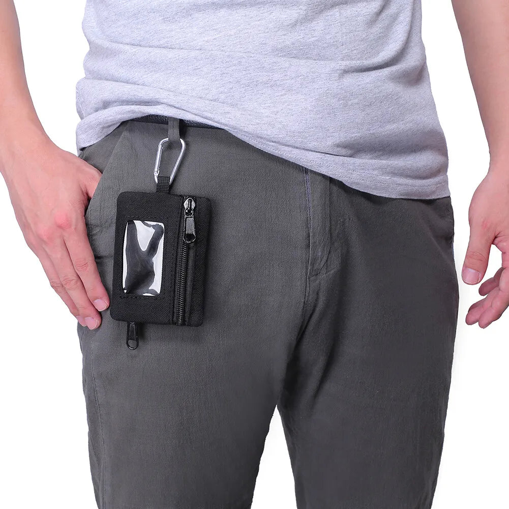 Men Women Tactical Bag Key Pouch Portable Card Holder Wallet Key Holder Money Case for Hiking Camping Hunting Outdoor