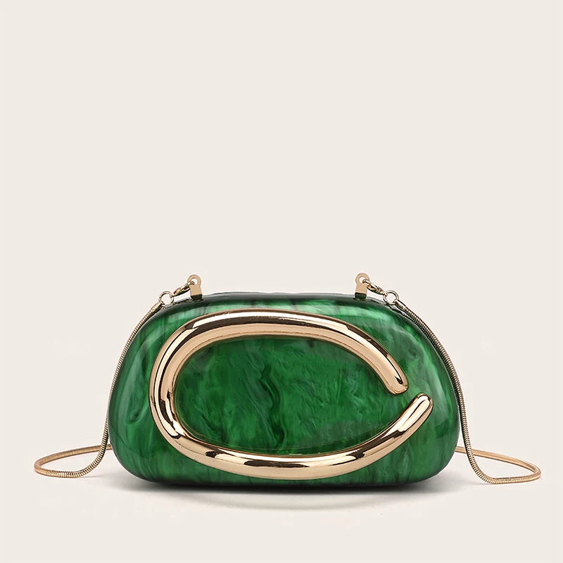 Acrylic Clutch Purse For Women Evening Handbags Luxury Brand Design Lady Shell Box Purses For Wedding Prom Cocktail Party