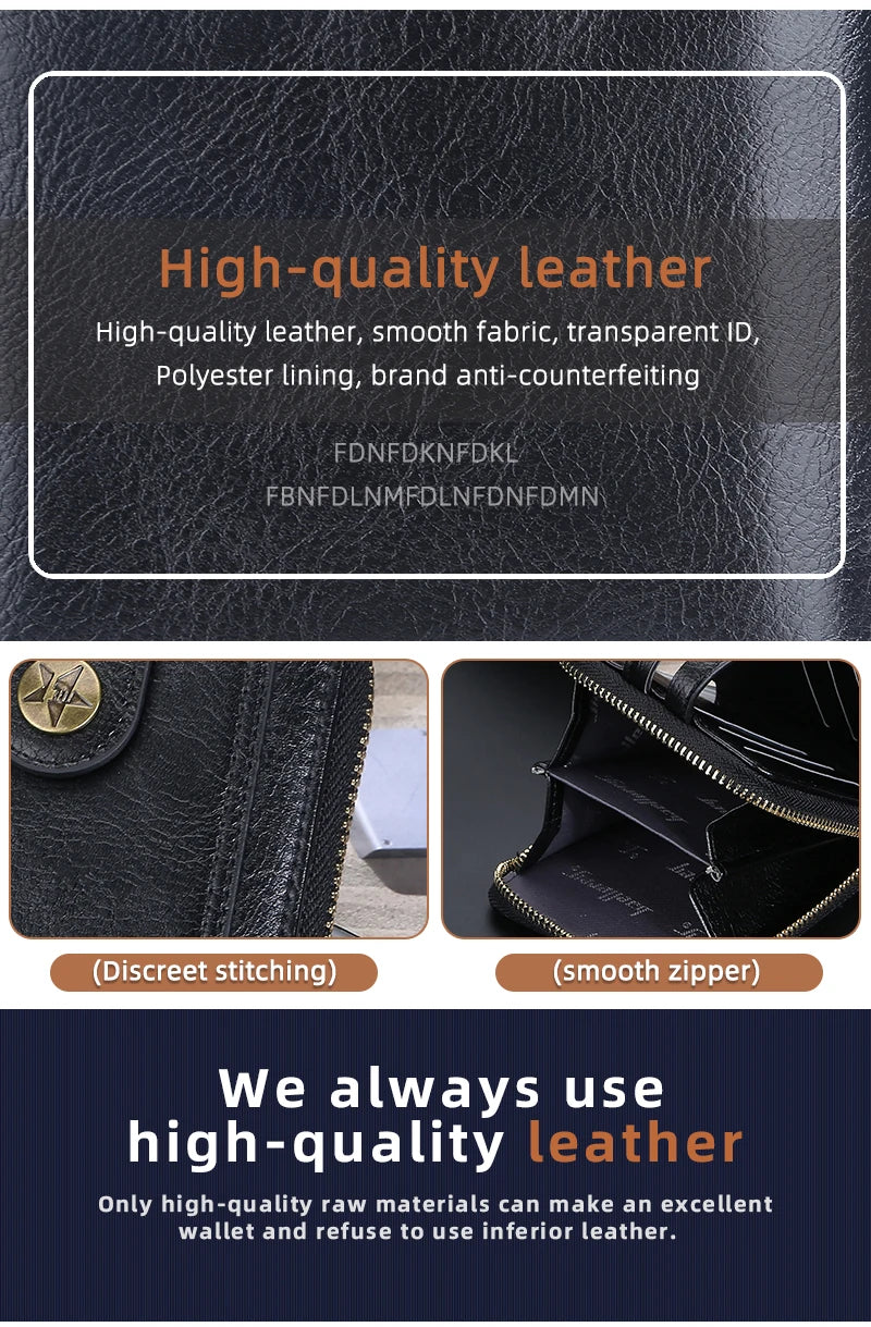 Short Vintage Small Wallet for Men Designer High Quality PU Leather with Coin Pocket Wallet Card Holder Pocket wallets