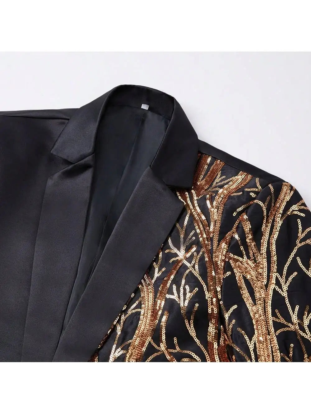 Men'S Shiny Sequins Blazer Suit Jacket Stylish Tuxedo For Party, Wedding, Banquet, Prom