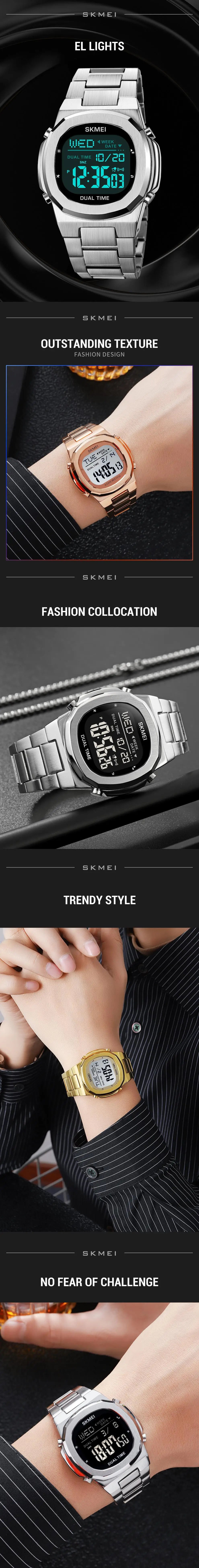 SKMEI Original Brand Digital Sport Watches Men Countdown Timer Chrono Alarm Back Light Wristwatch Waterproof Clock reloj hombre