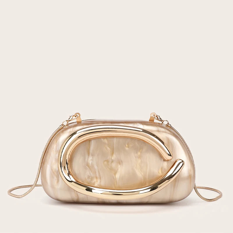 Acrylic Clutch Purse For Women Evening Handbags Luxury Brand Design Lady Shell Box Purses For Wedding Prom Cocktail Party