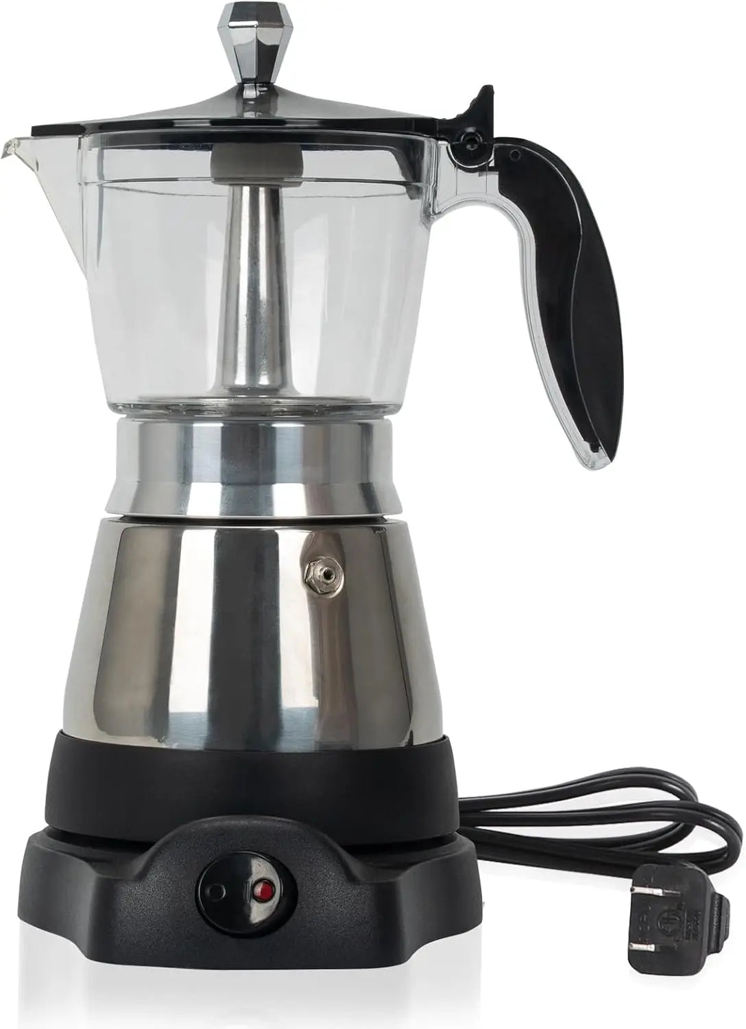 Cafeteras Electricas Modernas Moka Pot, Italian Coffee Espresso Machine, 6 Cup Cuban Coffee Maker with Detachable Base & Overhea