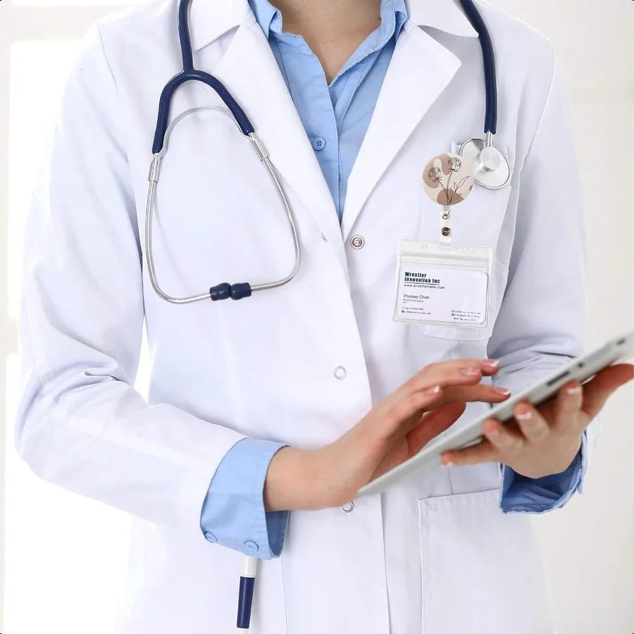 Badge Reel Retractable Cute ID Card Badge Holder with Sturdy Alligator Clip Name  Decorative Badge Reel Clip on Card Holders 3