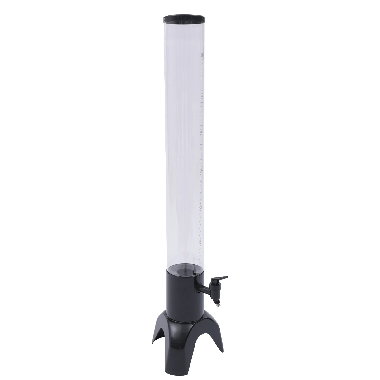 100 oz Beer Tower Dispenser 3L, Clear Beverage Tower Dispenser with Ice Tube, Tabletop Drink Tower for Margarita, Liquor