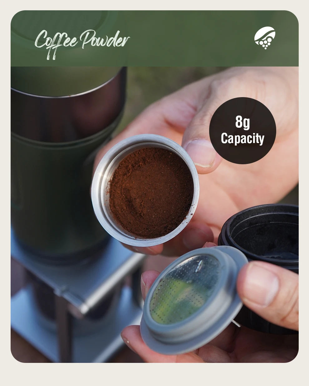 HiBREW Wireless Electric Portable Espresso Coffee Machine for Car & Home Camping Coffee Maker Fit Nespresso Dolce Capsule Powder