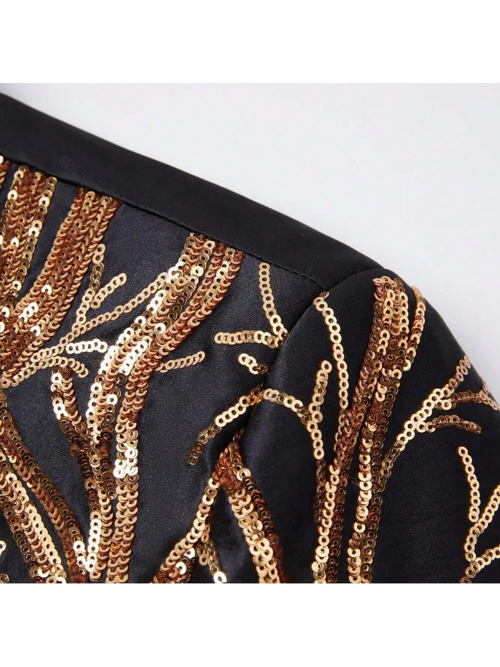 Men'S Shiny Sequins Blazer Suit Jacket Stylish Tuxedo For Party, Wedding, Banquet, Prom
