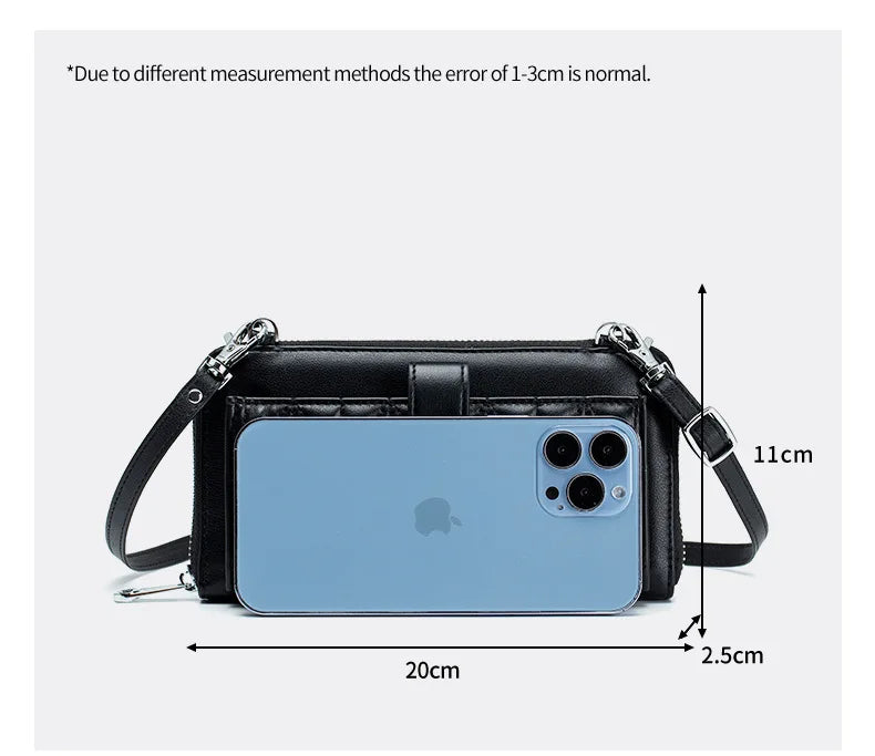 New Fashion Women's Bag with Touchscreen Phone Bag Multi functional Crossbody Bag Shoulder Strap Bag, Handbag, Coin Wallet