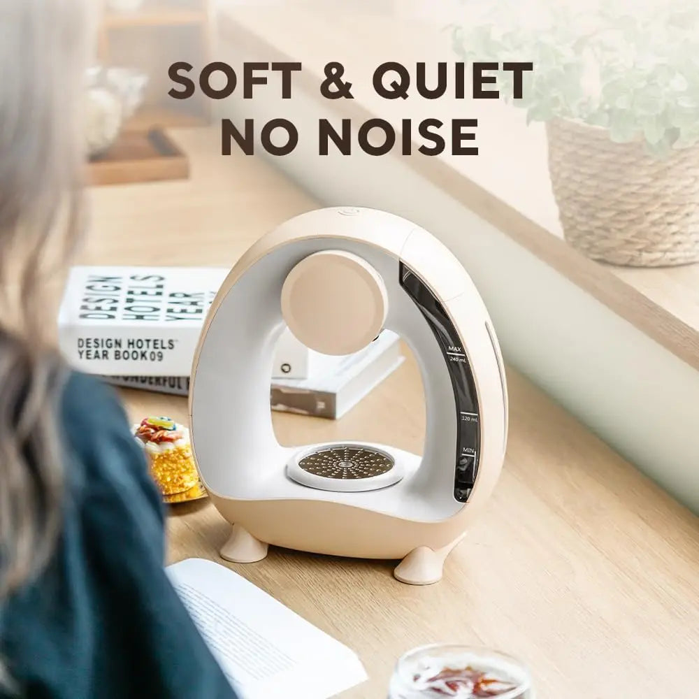 Single Serve Coffee Maker For KCup & Ground Coffee, MINI Q Americano 2 in 1 Mini One Cup Coffee Brewer/Tea Maker With Coffee Fil