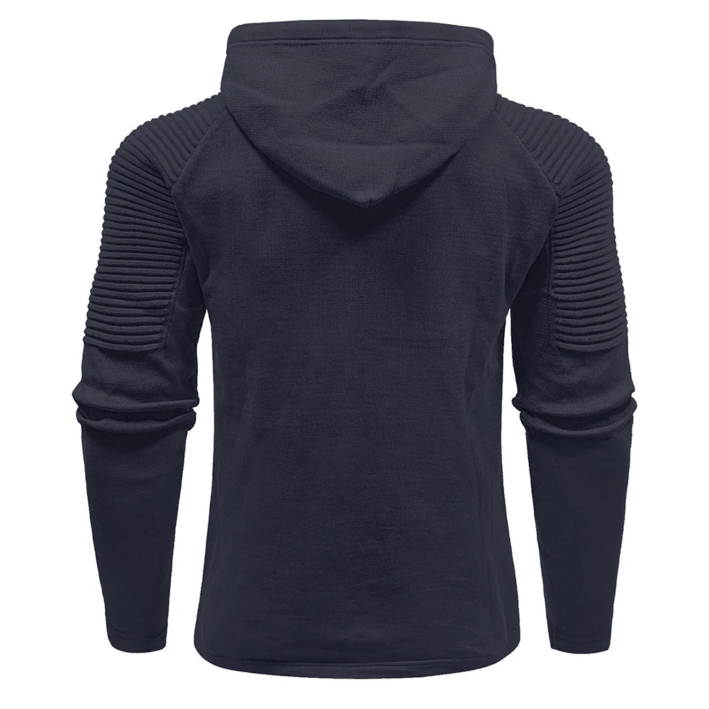 Men's Sweatshirt Spring Casual Knit Pullover Sweater Hoodies Drawstring Hooded Pullover Comfortable Clothing Us Size