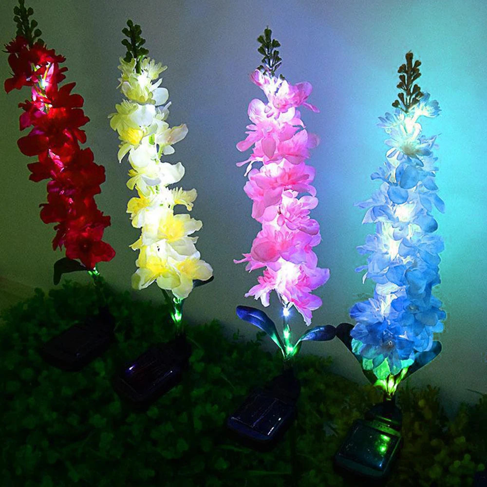 LED Luminous Hyacinth Light Automatic Lighting Solar Charging Garden Decorative Lamp Outdoor Waterproof Landscape Light