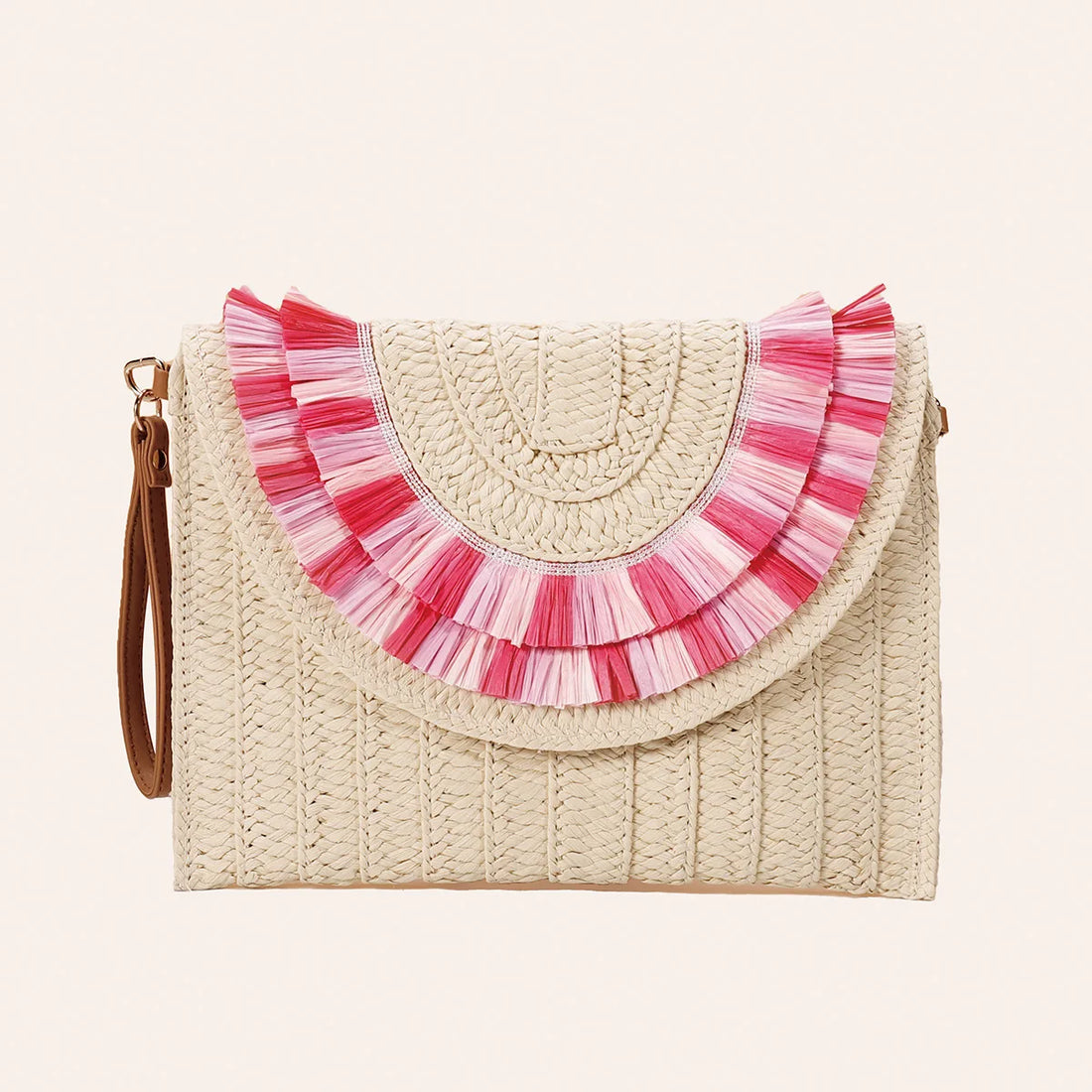 Raffia Straw Weaven Bags Fashion Ladies Wrist Clutches Summer Women Shoulder Crossbody Bags Handmade Handbags Purse Beach Bag