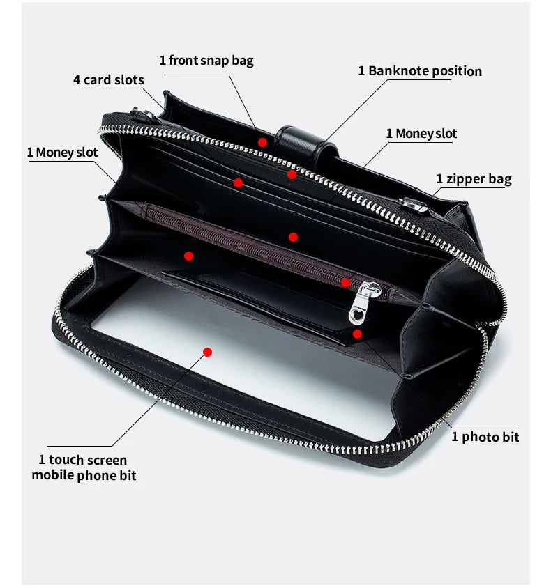 New Fashion Women's Bag with Touchscreen Phone Bag Multi functional Crossbody Bag Shoulder Strap Bag, Handbag, Coin Wallet