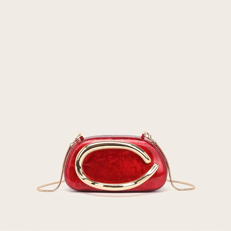 Acrylic Clutch Purse For Women Evening Handbags Luxury Brand Design Lady Shell Box Purses For Wedding Prom Cocktail Party