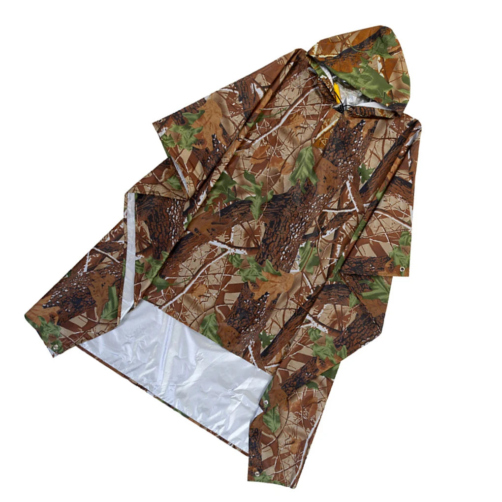 Rain Coats Backpack Raindrops Cover Climbing Hiking Camping Raincoat Poncho Jacket Waterproof Picnic Mat  Camouflage