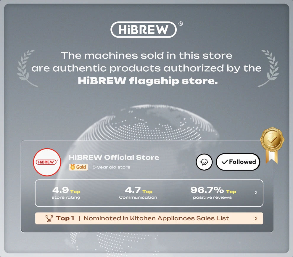 HiBREW Wireless Electric Portable Espresso Coffee Machine for Car & Home Camping Coffee Maker Fit Nespresso Dolce Capsule Powder