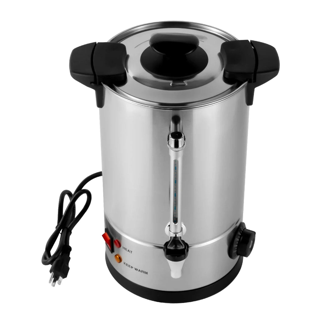 Commercial Coffee Urn Tea Maker Hot Water Beverage Dispenser, 8L Large Stainless Steel Percolate Coffee Maker Hot Water Urn