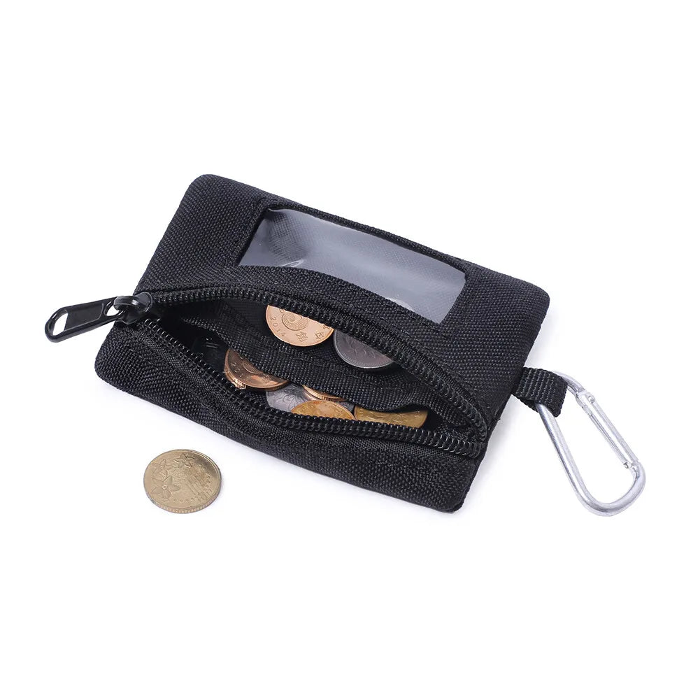 Men Women Tactical Bag Key Pouch Portable Card Holder Wallet Key Holder Money Case for Hiking Camping Hunting Outdoor