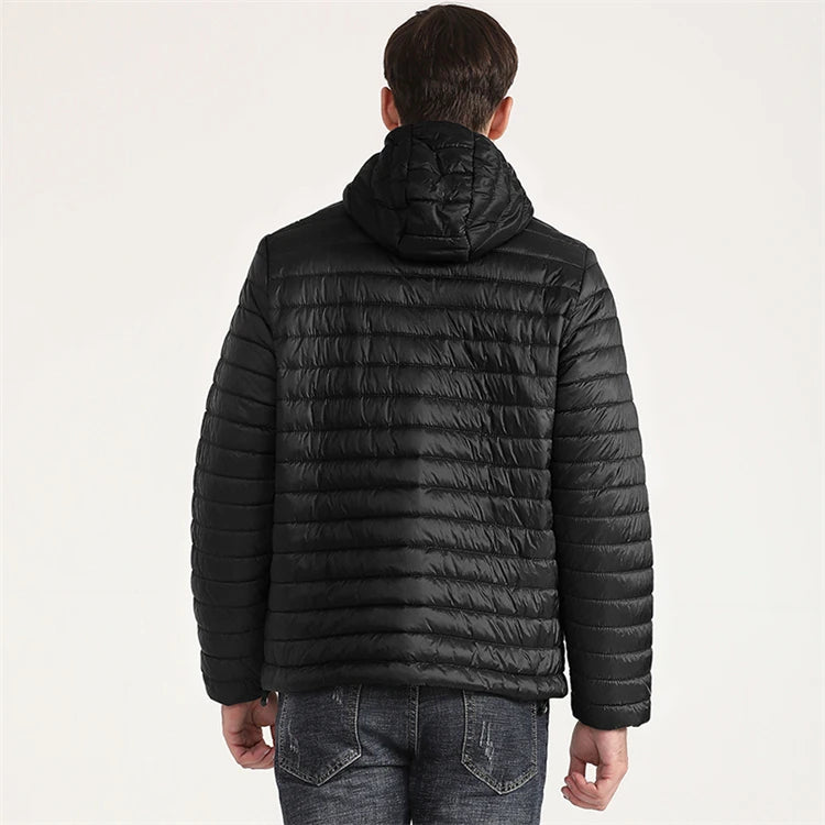 COUTUDI Lightweight Puffer Down Jackets for Men, Warm Parka, Windproof Coat, Casual Outerwear, Autumn and Winter Fashion Jacket