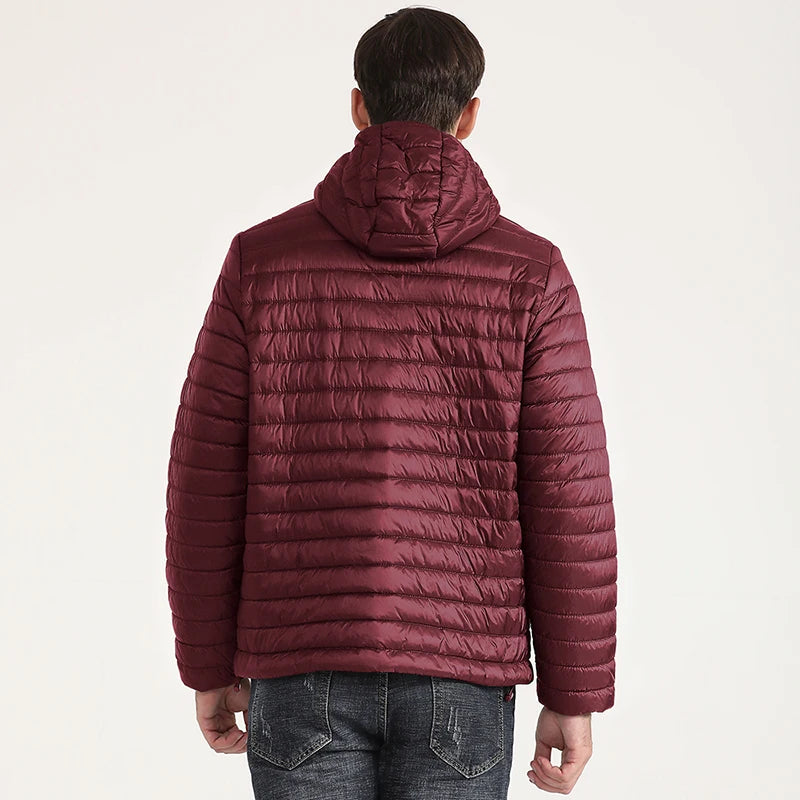 COUTUDI Lightweight Puffer Down Jackets for Men, Warm Parka, Windproof Coat, Casual Outerwear, Autumn and Winter Fashion Jacket