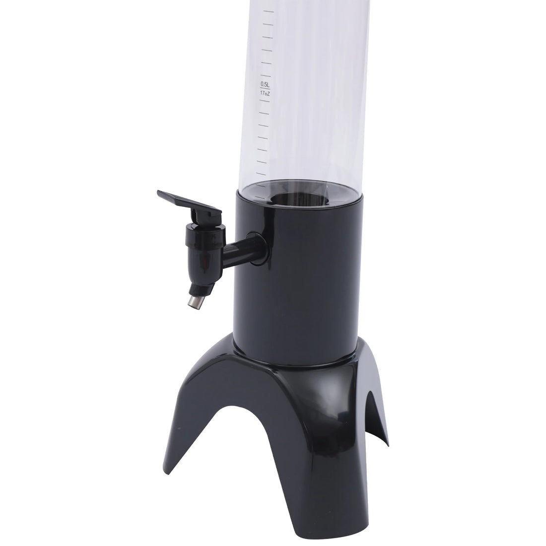100 oz Beer Tower Dispenser 3L, Clear Beverage Tower Dispenser with Ice Tube, Tabletop Drink Tower for Margarita, Liquor