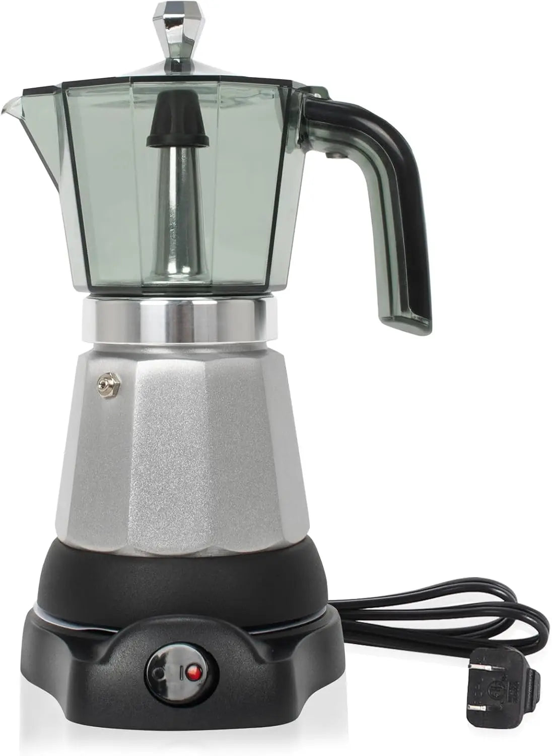 Cafeteras Electricas Modernas Moka Pot, Italian Coffee Espresso Machine, 6 Cup Cuban Coffee Maker with Detachable Base & Overhea
