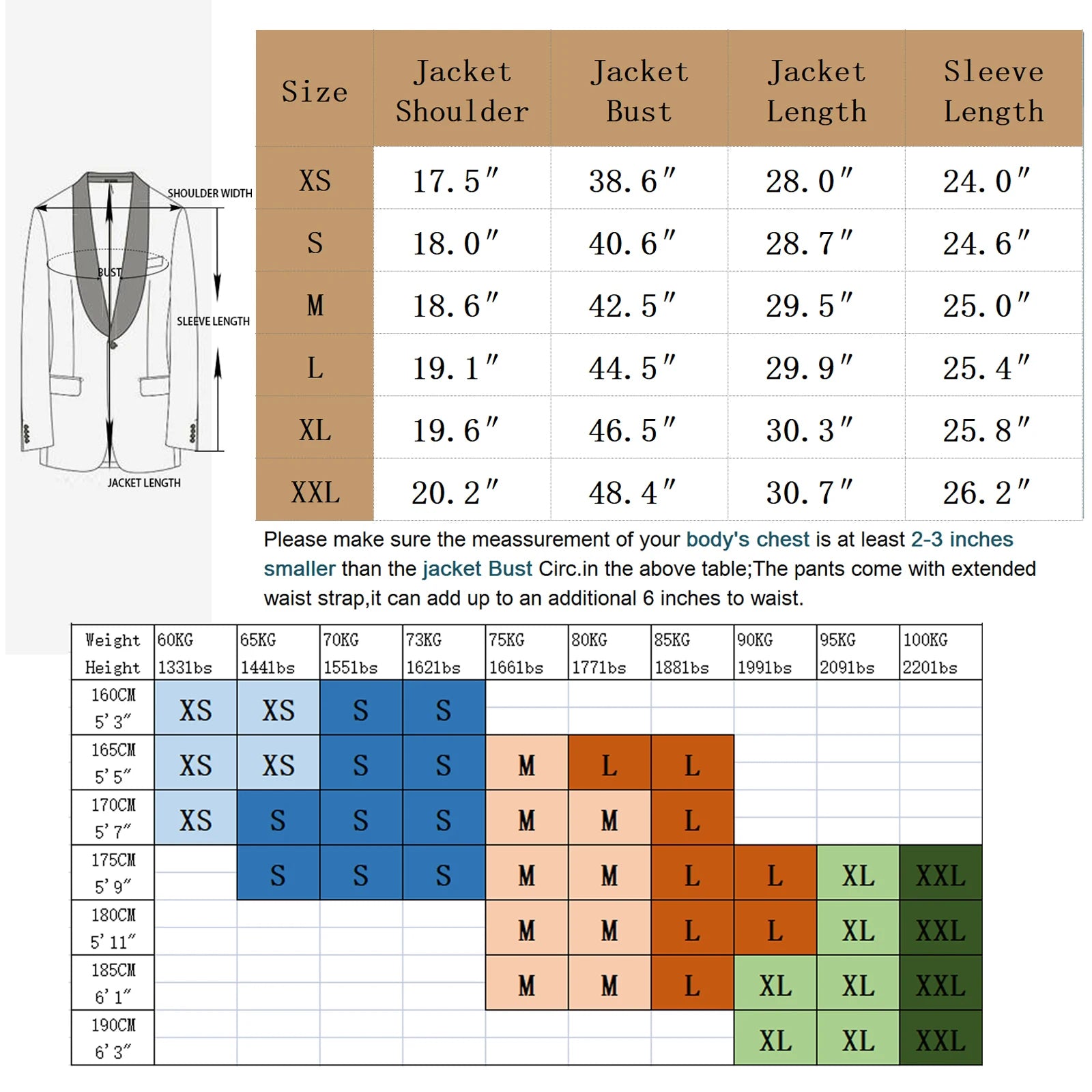 Tuxedo Suits for Men 3 Piece Regular Fit Suit Blazer Jacket Waistcoat Pants Men Suit Set for Wedding