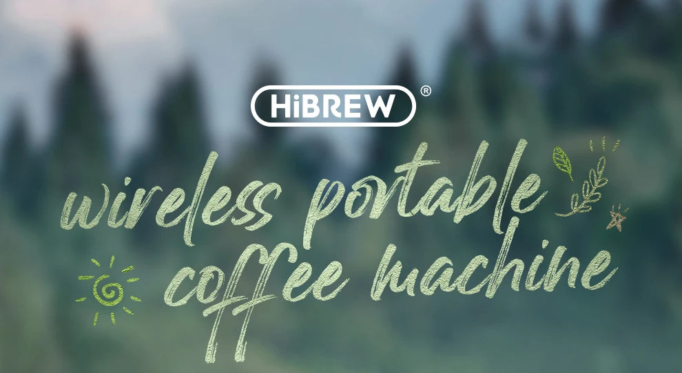 HiBREW Wireless Electric Portable Espresso Coffee Machine for Car & Home Camping Coffee Maker Fit Nespresso Dolce Capsule Powder