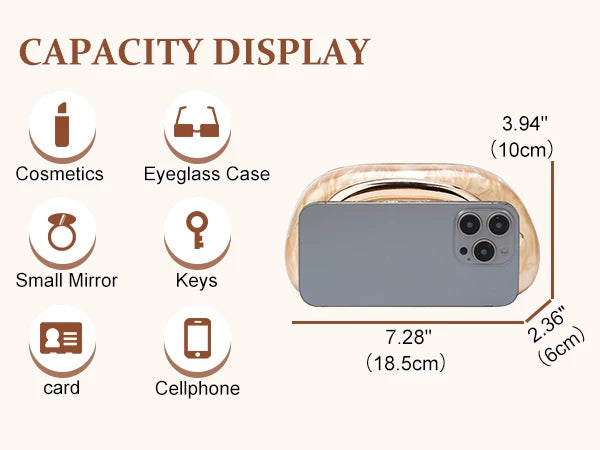 Acrylic Clutch Purse For Women Evening Handbags Luxury Brand Design Lady Shell Box Purses For Wedding Prom Cocktail Party