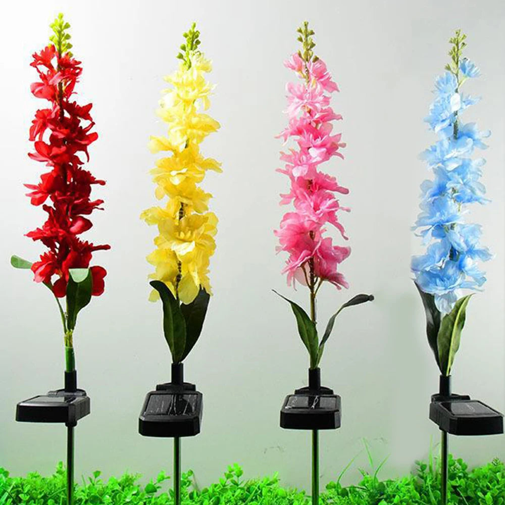LED Luminous Hyacinth Light Automatic Lighting Solar Charging Garden Decorative Lamp Outdoor Waterproof Landscape Light