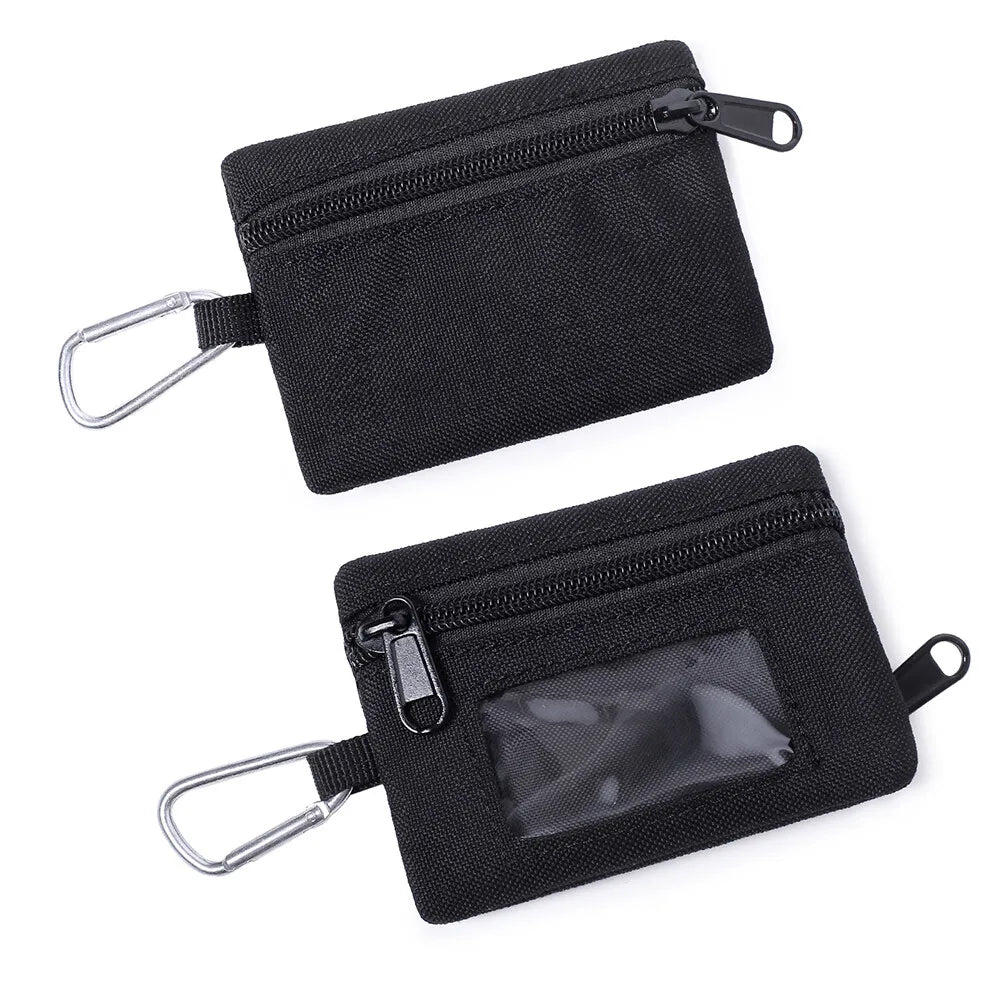 Men Women Tactical Bag Key Pouch Portable Card Holder Wallet Key Holder Money Case for Hiking Camping Hunting Outdoor